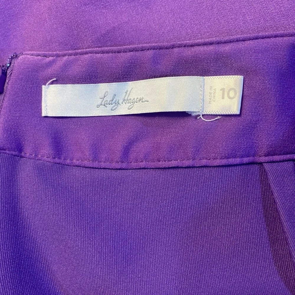 Lady Hagen Vibrant Purple Mini Skirt with shorts underneath - Picture 6 of 8